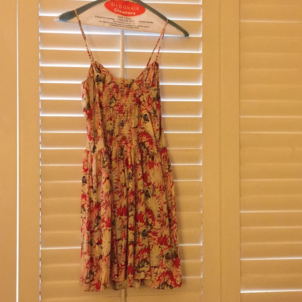 Parker floral silk dress size XS only worn once!